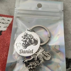 Porte clé moto