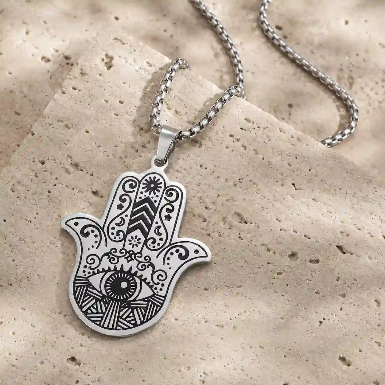 Collier Main de Fatma — Pendentif Hamsa Protection