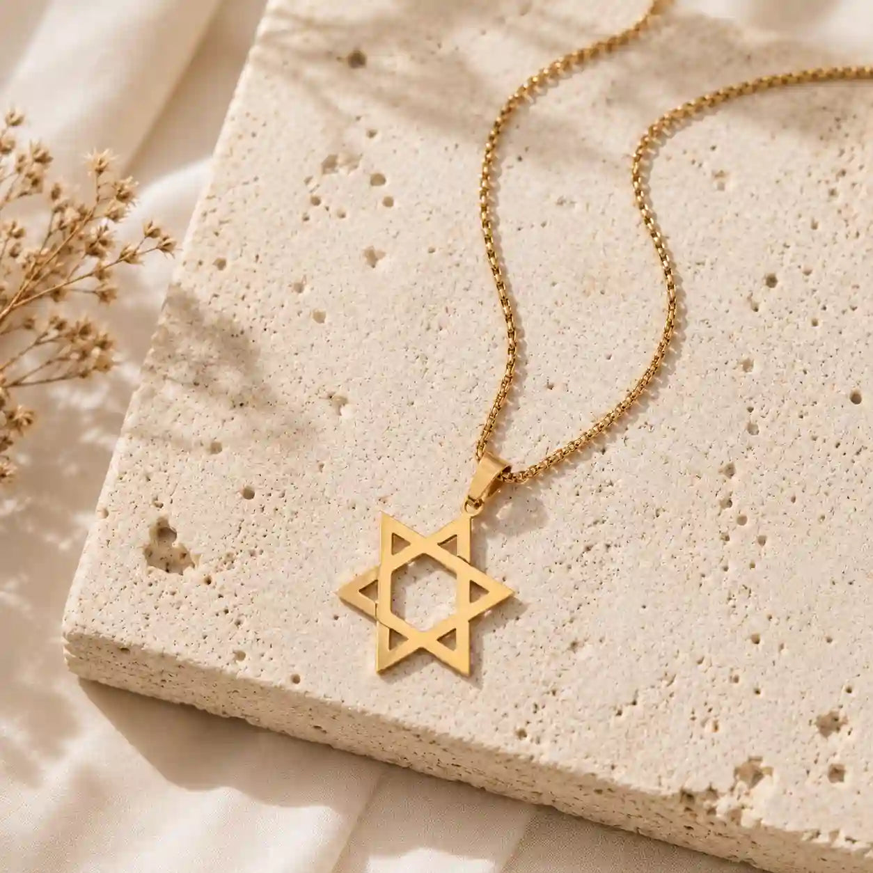 Collier Étoile de David — Pendentif Symbole Judaïque