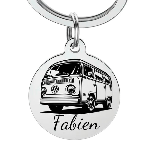 porte clé vw combi avec gravure personnalisée