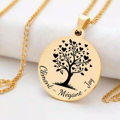 collier arbre de vie personnalise - Gravure Des Mots
