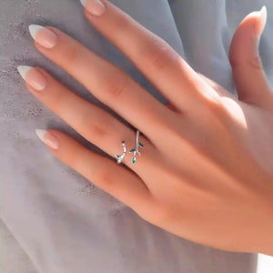 Bague fleur ajustable Fogliatano
