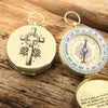 Boussole de Baptême Gravée Personnalisée | Cadeau Parrain