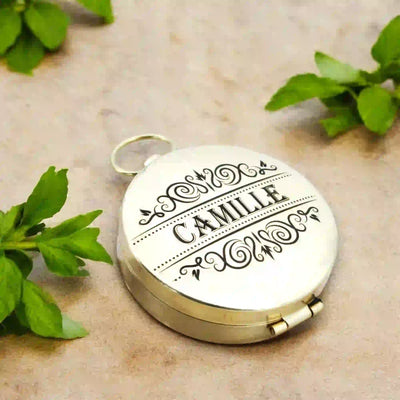 Boussole gravée personnalisée classique