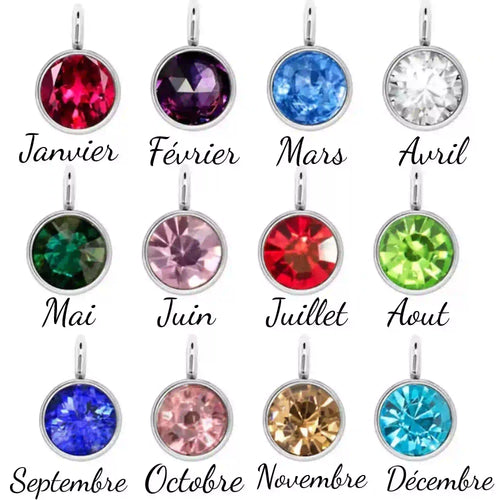 breloque pierre de naissance