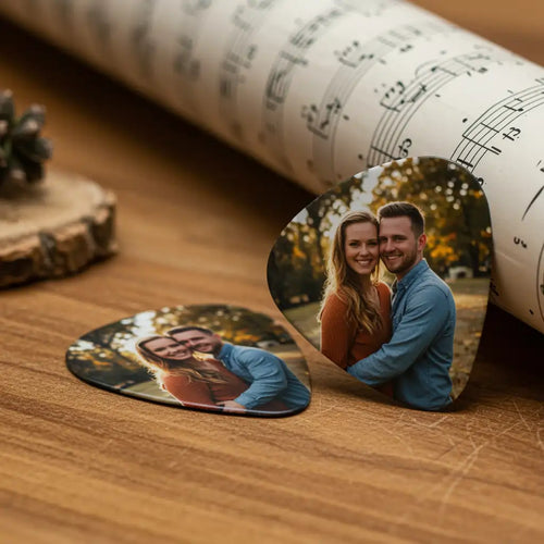 Médiator photo personnalisé en métal pack x3