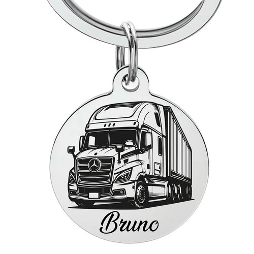 porte clé pour routier avec gravure personnalisée