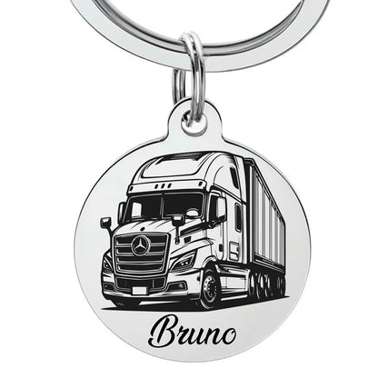 porte clé pour routier avec gravure personnalisée