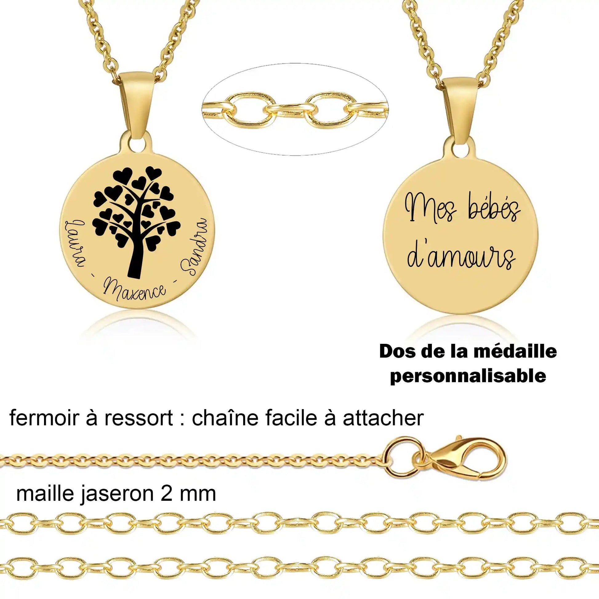 Collier arbre de vie | gravure personnalisée - Gravure Des Mots