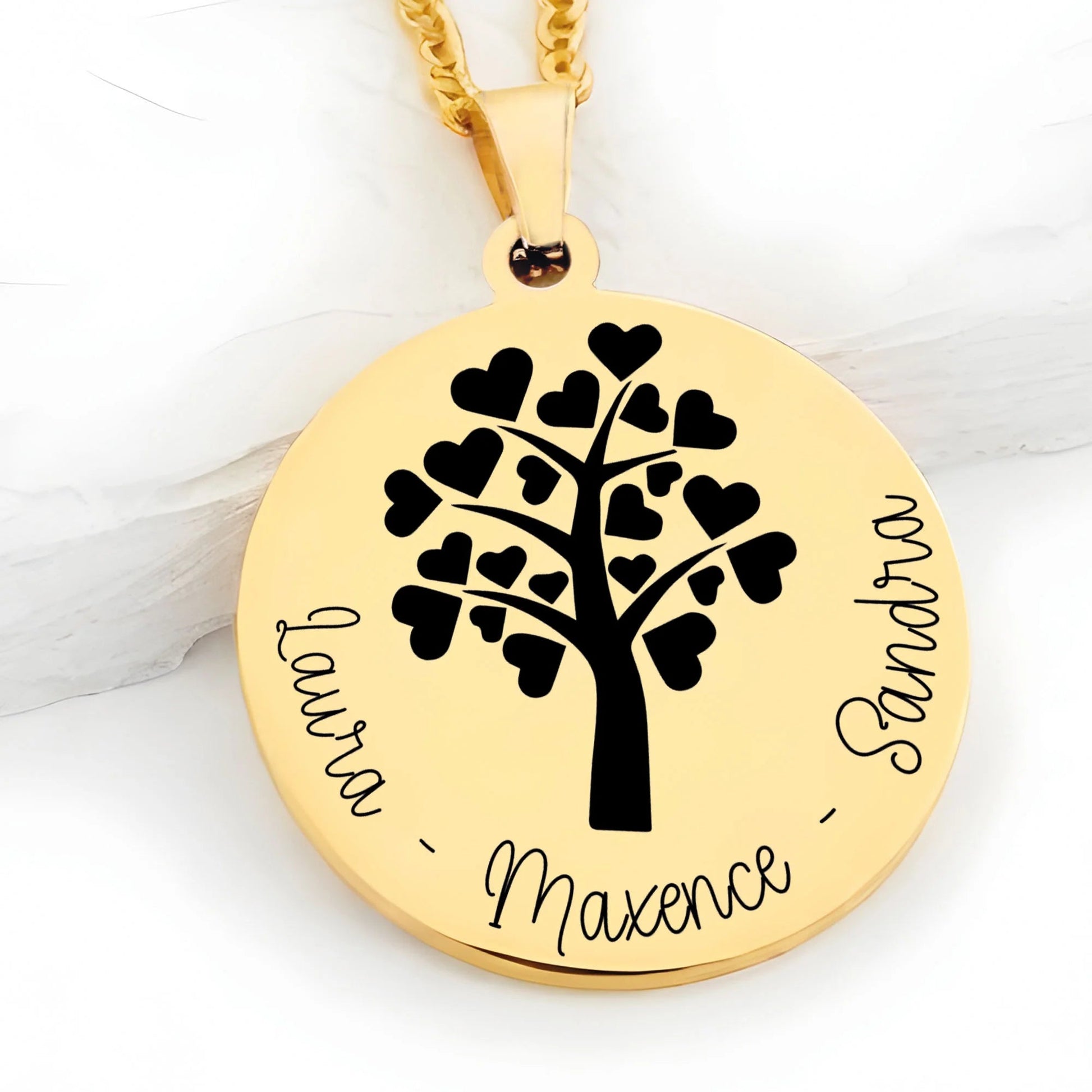 Collier arbre de vie | gravure personnalisée - Gravure Des Mots