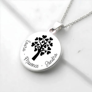 Collier arbre de vie personnalisé cadeau Noël famille