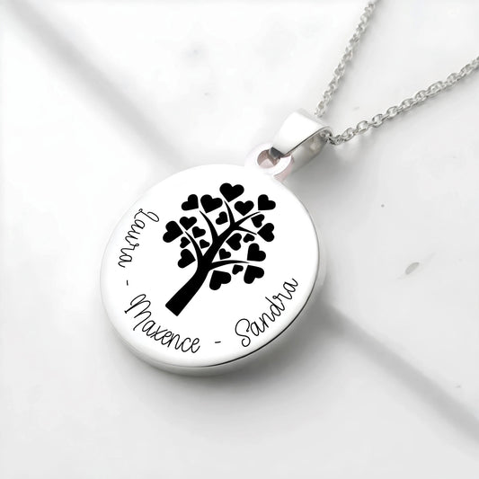Collier arbre de vie | gravure personnalisée - Gravure Des Mots