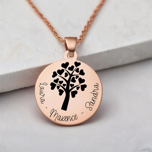 Collier arbre de vie | gravure personnalisée - Gravure Des Mots - vue alternative