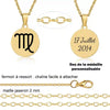 Collier astrologie | gravure personnalisée