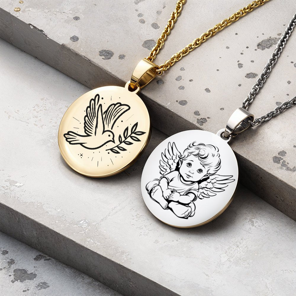 Collier baptême personnalisé - Gravure Des Mots