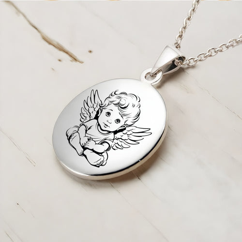 Collier baptême personnalisé - Gravure Des Mots - vue alternative