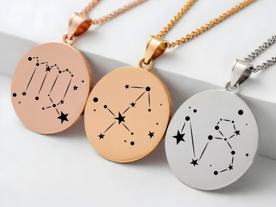 Collier constellation personnalisé gravé