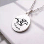collier equitation couleur argent