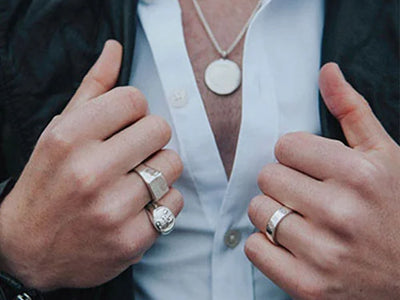 Collier homme personnalisé gravé