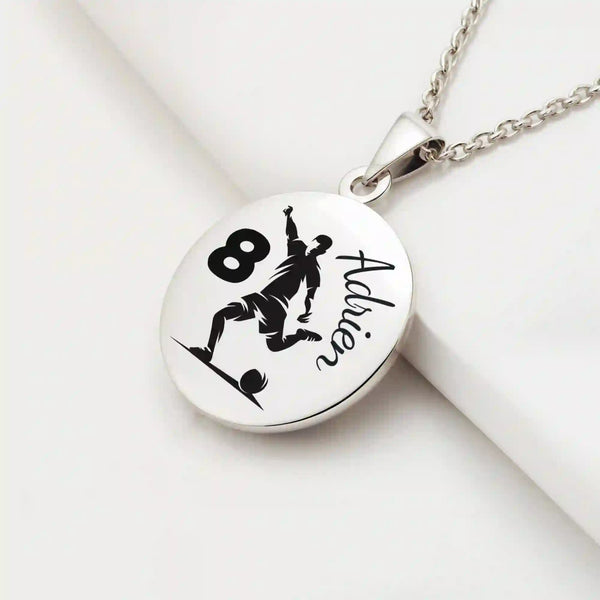 Collier personnalisé football - Gravure Des Mots