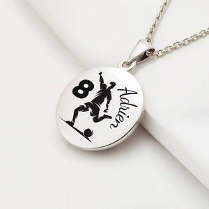 Collier football personnalisé homme