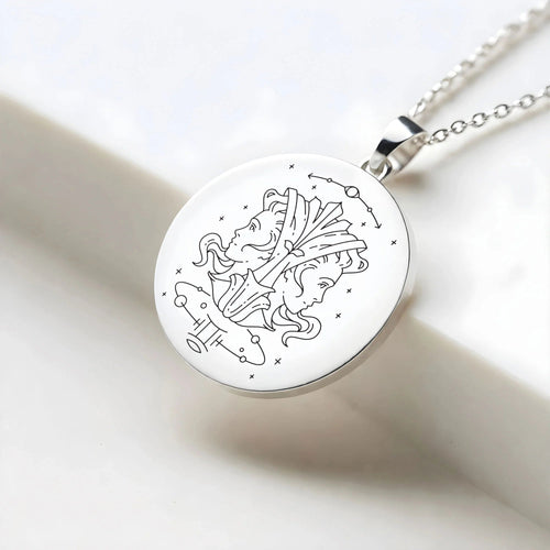 Collier zodiaque gravure personnalisée - Gravure Des Mots - vue alternative