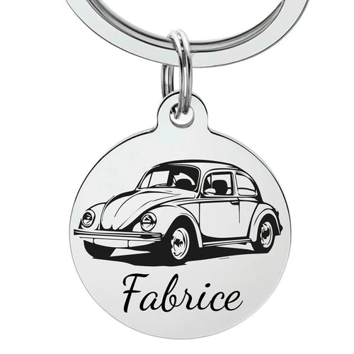 porte clé gravure personnalisé WV cox