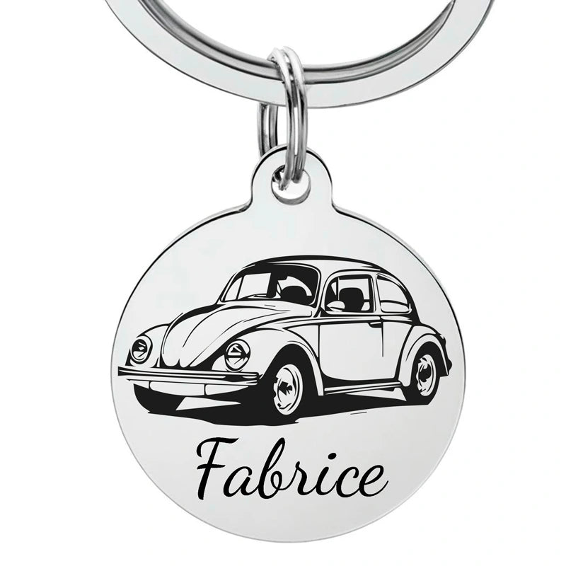 Porte-Clé Volkswagen Coccinelle gravure personnalisé