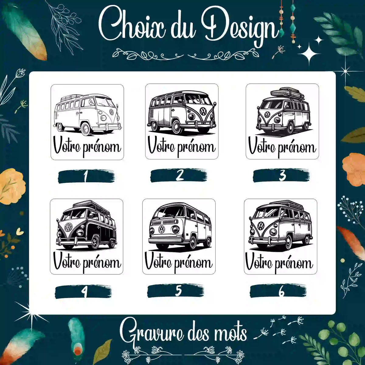 Porte-Clé Combi VW Personnalisé | Volkswagen, Van, Road Trip