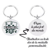Porte clé poker gravure personnalisée avec prénom du joueur