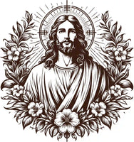 gravure jesus pour boussole