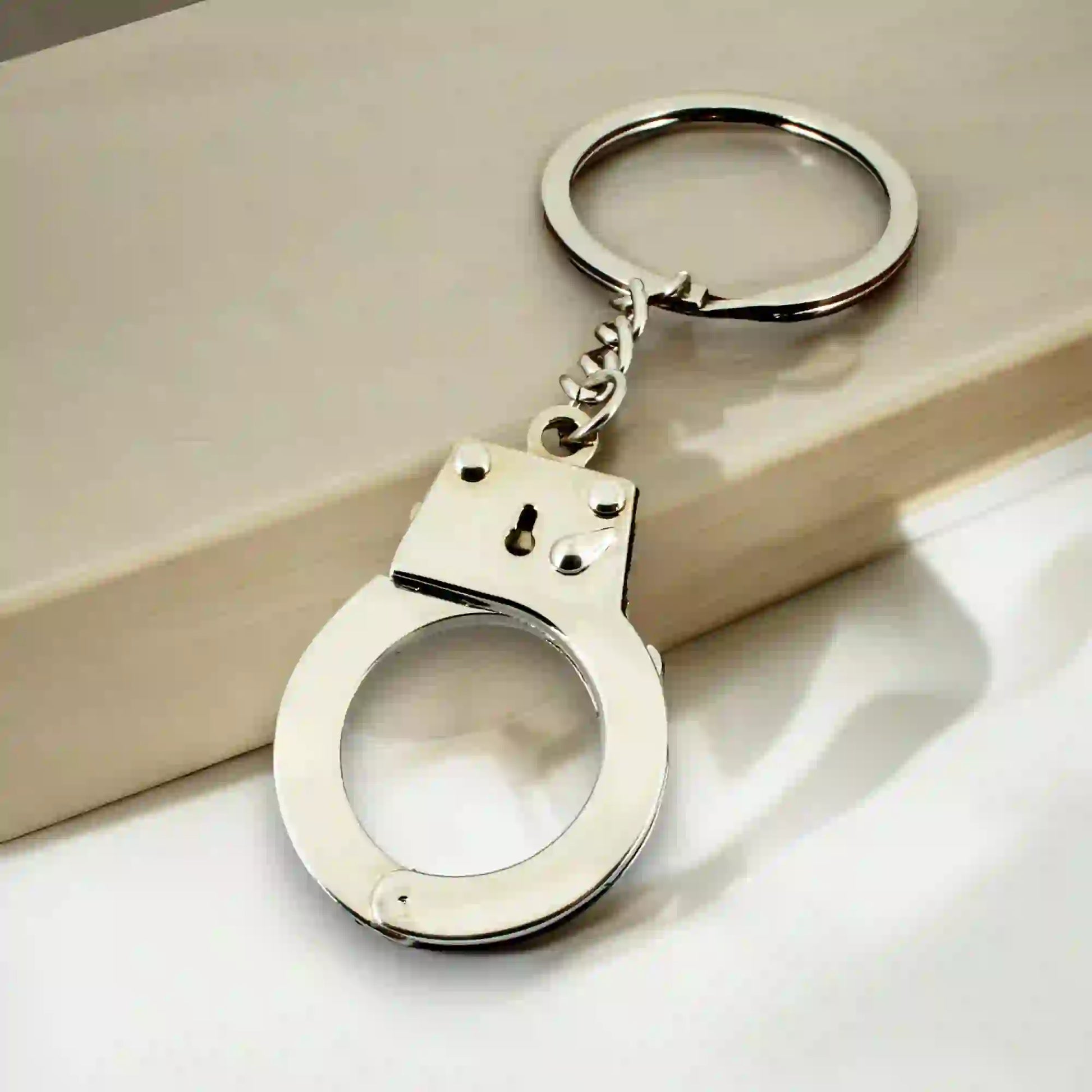 porte clé menotte de police gravure personnalisée