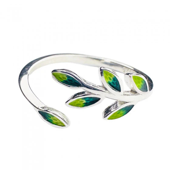 bague feuille d'oliviers | style coréen
