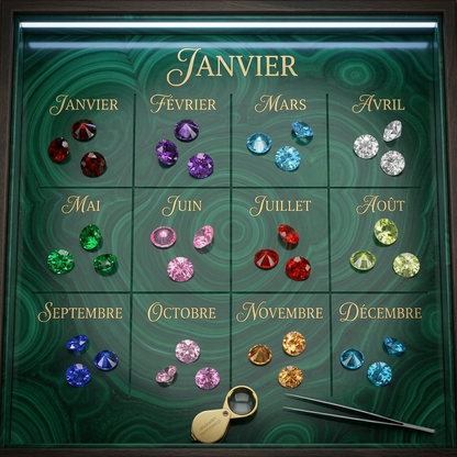 pierre de naissance avec leurs mois