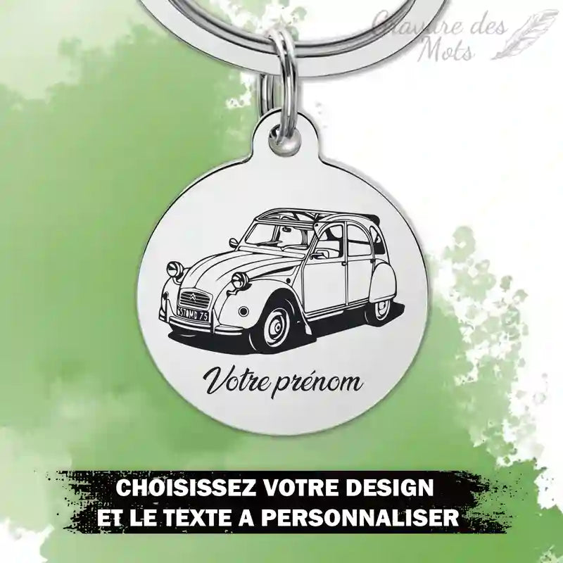 Porte-clé 2CV pour collectionneur