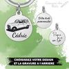 Porte-Clé Renault 4L | voiture avec gravure personnalisée