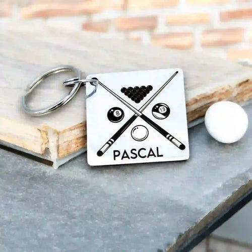 porte clé billard personnalisé - Gravure Des Mots