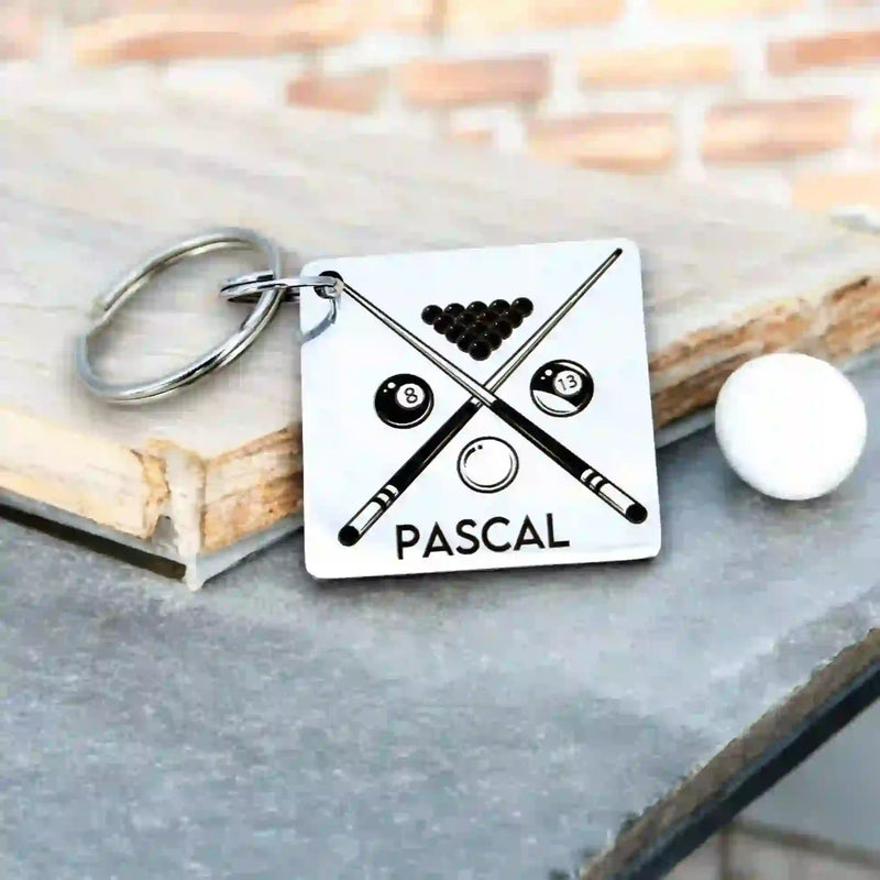 porte clé billard | gravure personnalisée
