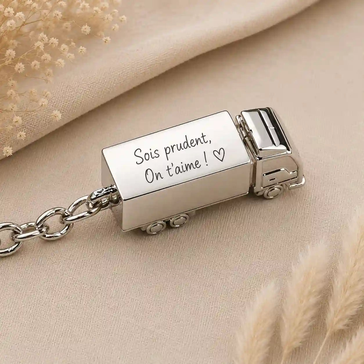 Porte-Clé Camion Personnalisé — Cadeau Chauffeur Routier
