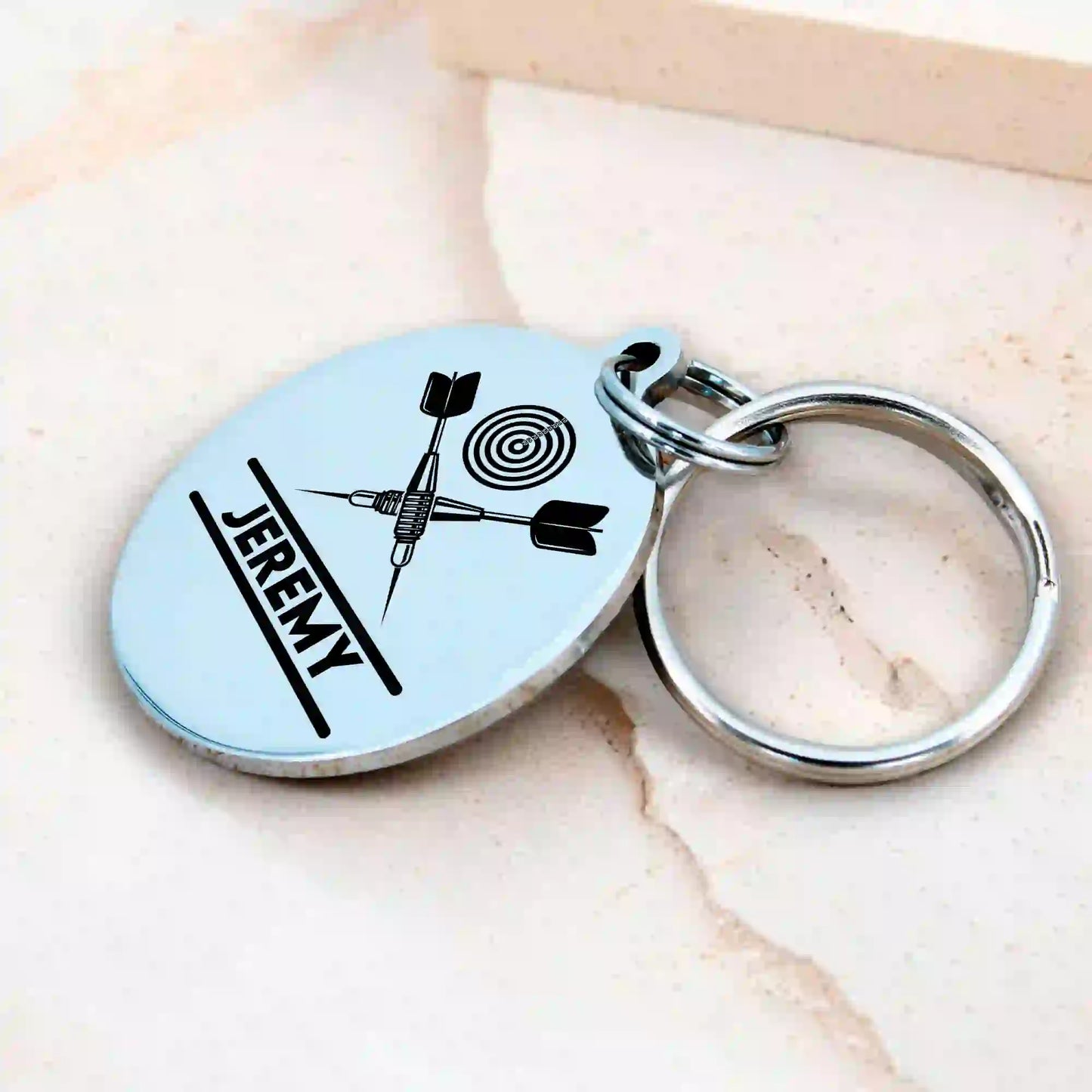 porte clé darts gravure personnalisée
