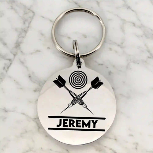 porte clé flechette gravure personnalisée