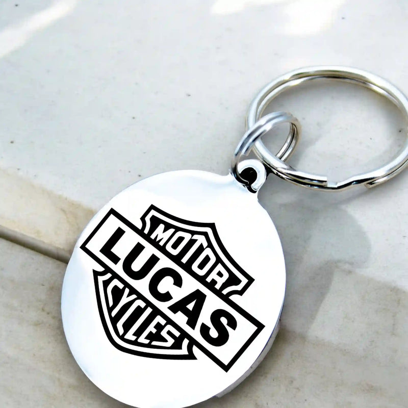 Porte-clé Harley Davidson Gravure Personnalisée | Style Logo