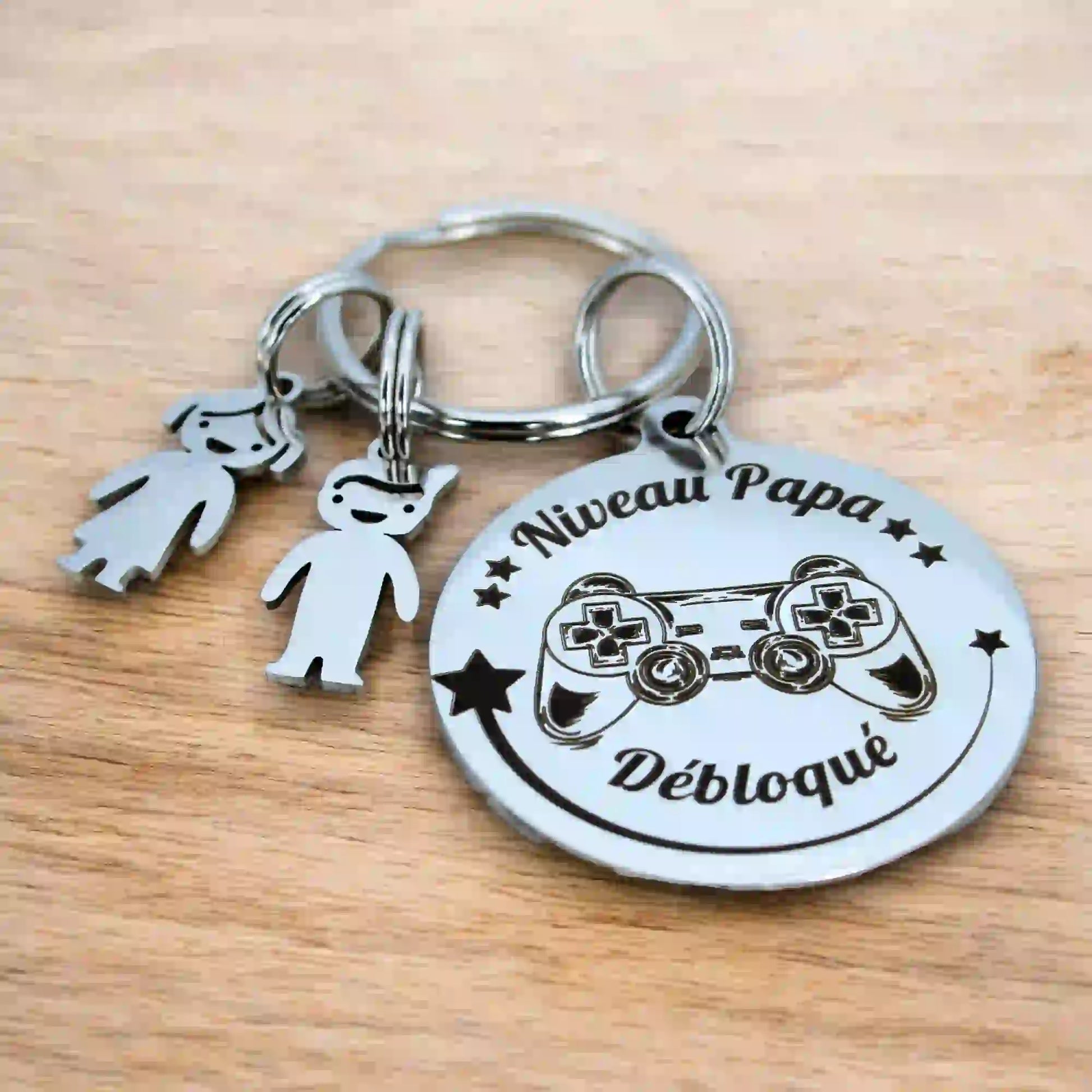 porte clé personnalisé avec breloque enfant