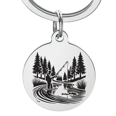 Porte-clé pêcheur