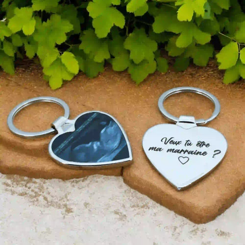 Porte clé photo échographie - Gravure Des Mots - vue alternative