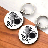 porte clé pingpong gravure personnalisable