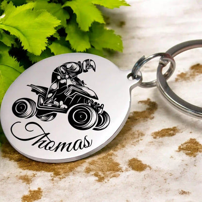 porte clé quad gravure personnalisée