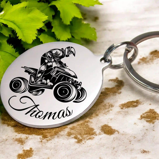 porte clé quad gravure personnalisée