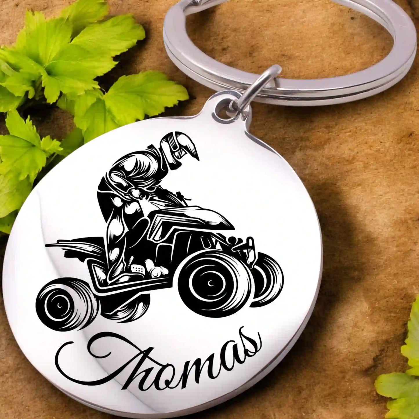 porte clé quad gravure personnalisée