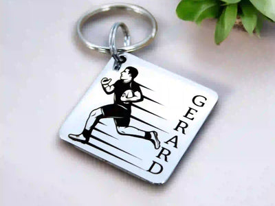 Porte-clé rugby personnalisé gravé